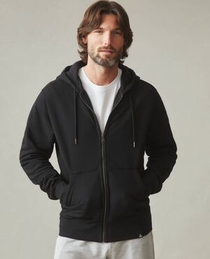 American Giant Hoodie Mens Medium Black Classic Full Zip Heavyweight USA NEW